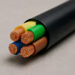 کابل افشان مسی ۴ رشته