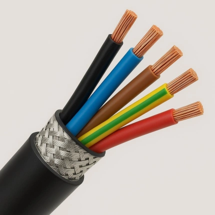 کابل افشان شیلددار 1.5×5 پرتو الکتریک