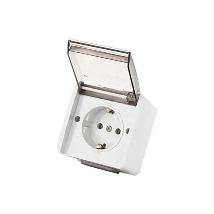 پریز روکار بارانی با مغز سرامیکی برند بهداد الکتریک
