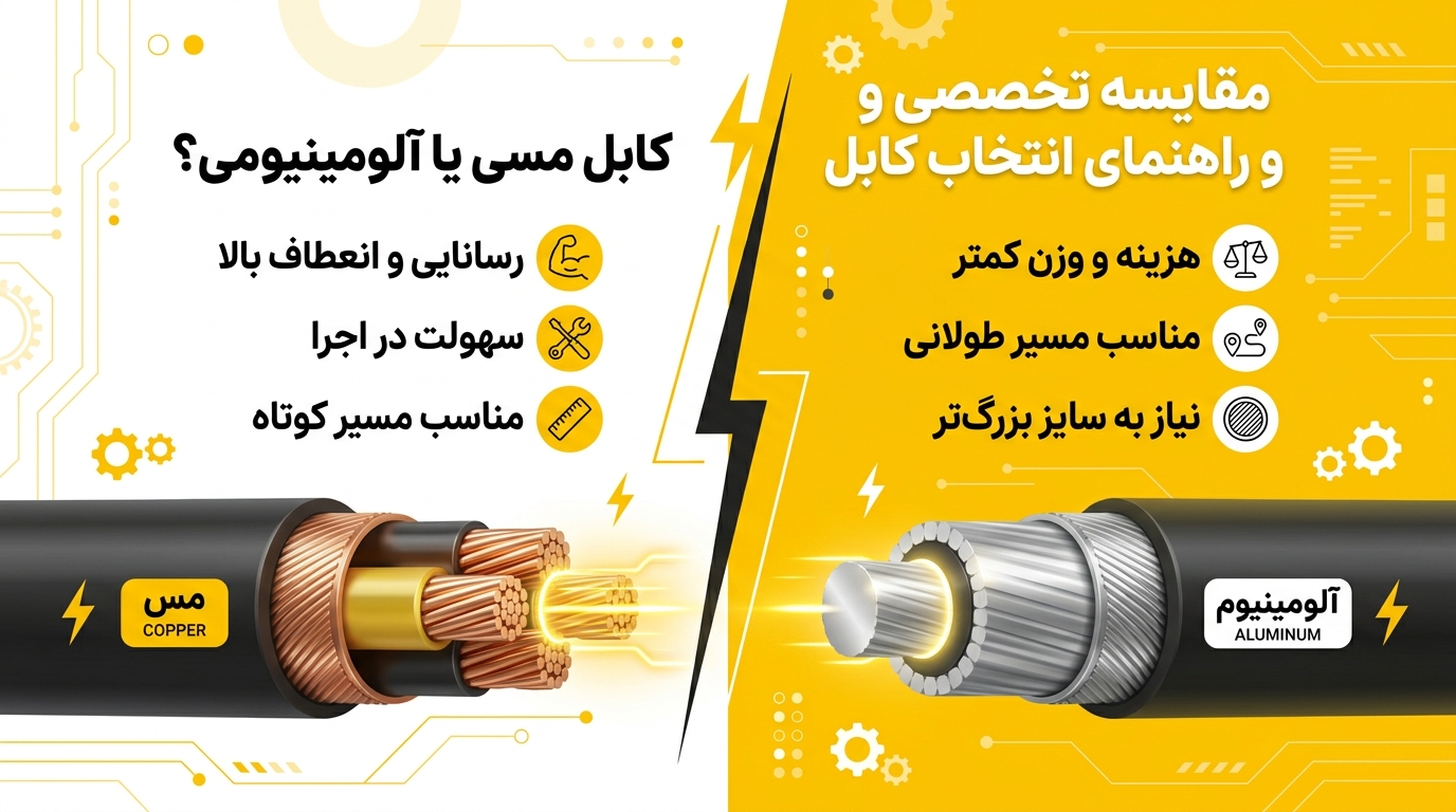 کابل مسی یا آلومینیومی برای پروژه؟