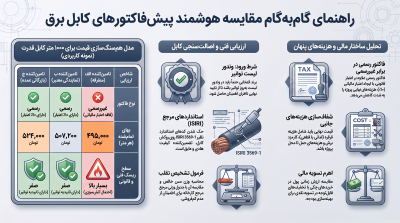 مقایسه_هوشمند_پیش‌فاکتورهای_کابل_برق
