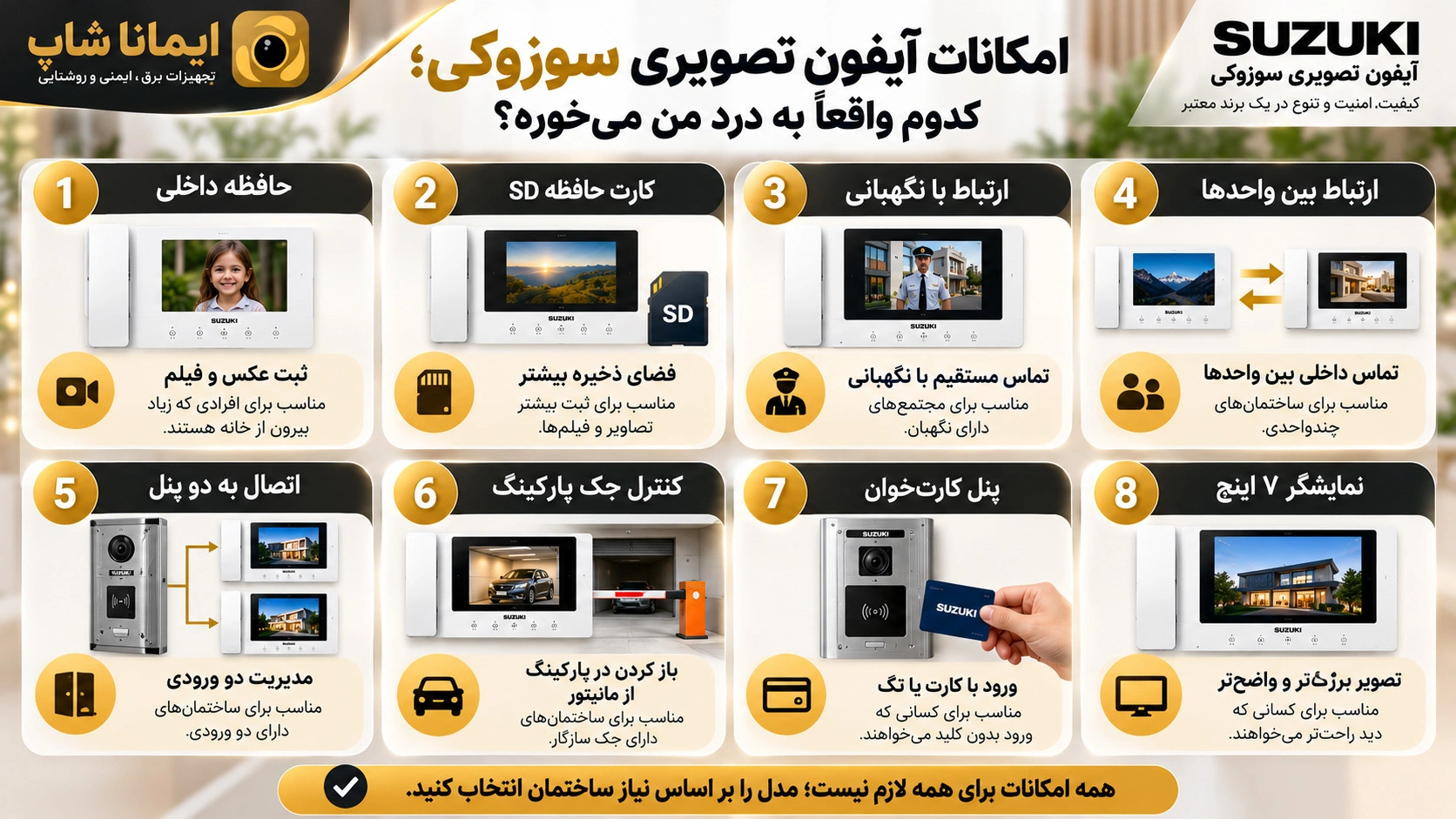 خرید آیفون تصویری سوزوکی