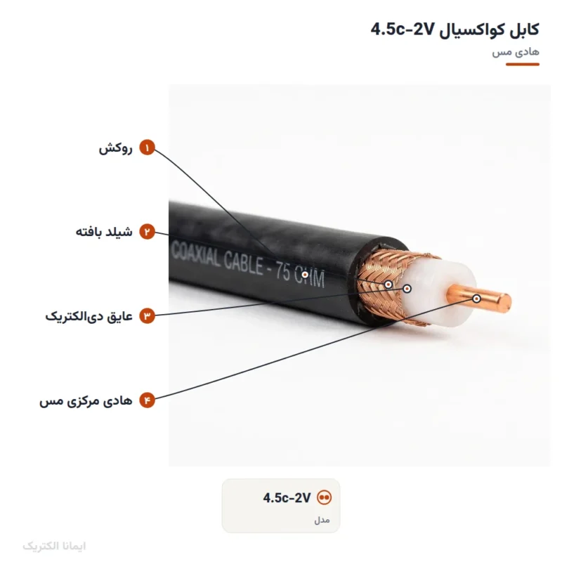 کابل کواکسیال 4.5c-2V
