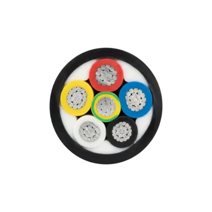 کابل آلومینیوم 25×5 روکش PVC (دفنی) خراسان الکتریک