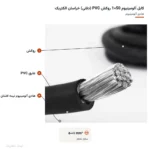 کابل آلومینیوم 50×1 روکش PVC (دفنی) خراسان الکتریک