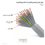 کابل کنترل (فرمان) افشان 1.5×20 پرتو الکتریک