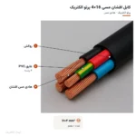 کابل افشان مسی 16×4 پرتو الکتریک